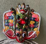 Daha Ata Sanniya Raksha masker Sri Lanka houtsnijwerk, Ophalen of Verzenden