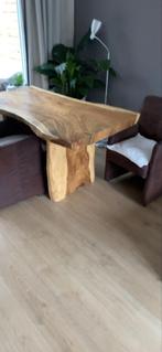 Houten Eettafel - Uniek Design, Huis en Inrichting, Tafels | Eettafels, Gebruikt, 100 tot 150 cm, 150 tot 200 cm, Teakhout