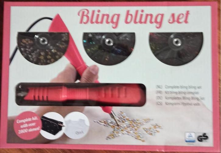 Knutselpakket bling bling set / applicator, Hobby en Vrije tijd, Knutselen, Nieuw, Gereedschap of Toebehoren, Ophalen of Verzenden