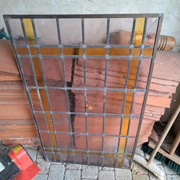 Oud Glas in Lood Raam beschikbaar voor biedingen