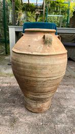 Griekse terracotta amfora Minos Trapsano Creta Greece, Ophalen, Zo goed als nieuw, Overige typen