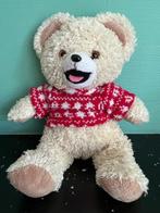 Schattige zachte beer die kan zitten met truitje., Kinderen en Baby's, Speelgoed | Knuffels en Pluche, Ophalen of Verzenden, Zo goed als nieuw