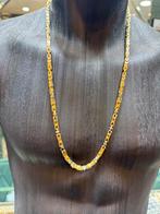 18Kt Goud - 82 Gr - KONING BICOLOR - Ketting, Ophalen, Nieuw, Goud