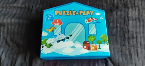 Kinder puzzel en speelset voertuigen NIEUW, Hobby en Vrije tijd, Gezelschapsspellen | Kaartspellen, Zo goed als nieuw, Ophalen of Verzenden