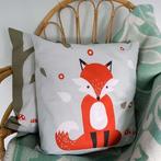 Kinderkussen Sierkussen Kussen Vos Bos Oudgroen ANNIdesign, Info@annidesign.nl, Nieuw, Kleed of Kussen, Ophalen of Verzenden