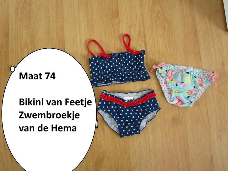 Zwemkleding maat 74 - bikini van Feetje - bikinibroekje Hema, Kinderen en Baby's, Babykleding | Baby-zwemkleding, Zo goed als nieuw
