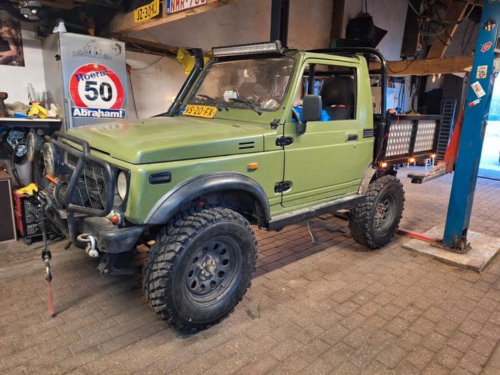 Suzuki Samurai project, Auto's, Bestelauto's, Particulier, Suzuki, Benzine, Handgeschakeld, Origineel Nederlands, Groen, Blauw