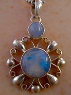 Zilveren 925 zilver mooie kettinghanger blauwe labradoriet, Nieuw, Met edelsteen, Zilver, Verzenden