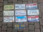 Kentekenplaat SET USA 000-999 nummerborden 10 nummerplaten, Verzamelen, Ophalen of Verzenden, Gebruikt, Auto's