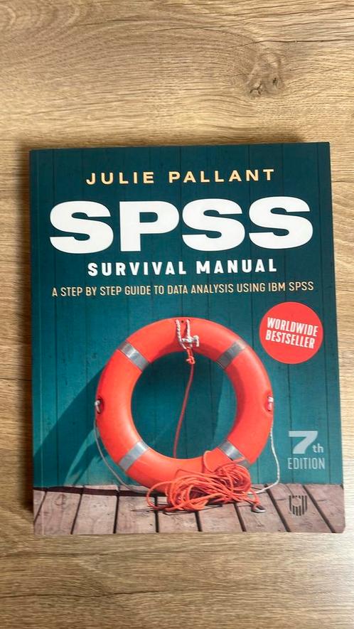 SPSS Survival Manual - Julie Pallant - Nieuwstaat, Boeken, Studieboeken en Cursussen, Zo goed als nieuw, Niet van toepassing, Beta