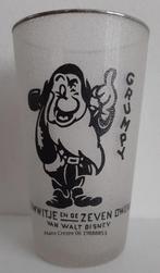zoek oud Disney Sneeuwwitje en de 7 dwergen glas glazen 1940, Antiek en Kunst, Verzenden