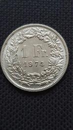 1 Franc 1974 Zwitserland, Ophalen of Verzenden, Losse munt, Overige landen