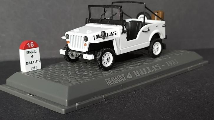 Renault 4 Dallas 1981 R4 1:43 Universal Hobbies Pol, Hobby en Vrije tijd, Modelauto's | 1:43, Nieuw, Auto, Universal Hobbies, Verzenden