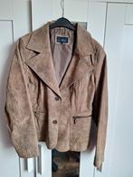 Bruine leren jas, Ophalen, Zo goed als nieuw, Maat 46/48 (XL) of groter, Bruin