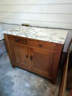 Vintage dressoir met marmeren blad., Ophalen, Zo goed als nieuw, 25 tot 50 cm