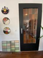 Glas in lood deur incl 2 glas in lood ramen, Ophalen, Gebruikt, 80 tot 100 cm, Binnendeur