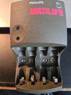 Batterijoplader Philips multilife incl. 12  batte rijen, Audio, Tv en Foto, Opladers, Ophalen, Gebruikt
