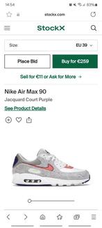 Nike Air Max Court Purple  maat 39 Deadstock, Kleding | Dames, Nieuw, Nike, Ophalen of Verzenden, Sneakers of Gympen