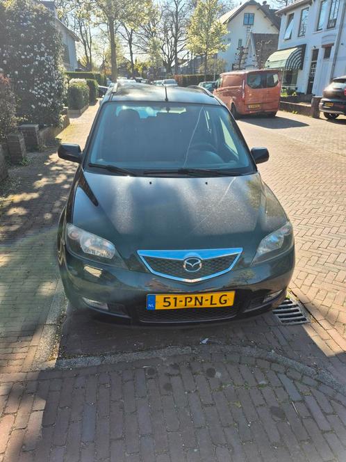 Mazda 2 1.4 16V AUT 2004 Zwart, Auto's, Mazda, Airconditioning, Elektrische ramen, Lichtsensor, Metallic lak, Radio, Benzine, D