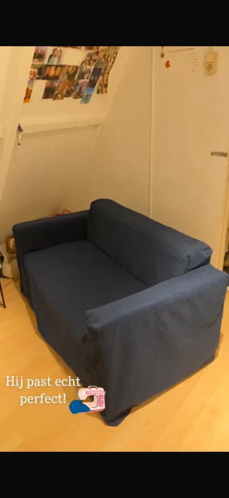 Bank, Huis en Inrichting, Banken | Bankstellen, Gebruikt, Tweepersoons, 75 tot 100 cm, Ophalen of Verzenden