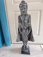 massief Houten staande boedha 83 cm, Ophalen of Verzenden, Gebruikt