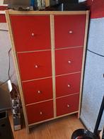 Leuk rood ladekastje, Ophalen, Gebruikt, 5 laden of meer, 100 tot 150 cm