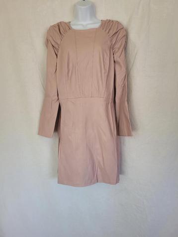 Leuke oudroze kunstleren jurk mt L merk Bershka beschikbaar voor biedingen