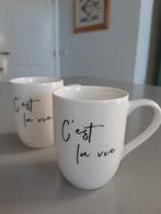 2 mokken Villeroy en Boch C'est La Vie,  Nieuw, Huis en Inrichting, Keuken | Servies, Ophalen of Verzenden, Zo goed als nieuw
