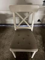 4 Ikea Ingolf stoelen wit, Huis en Inrichting, Stoelen, Ophalen, Zo goed als nieuw, Wit, Twee