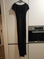 Zwarte lange jurk met split - Maat S, Kleding | Dames, Zwart, Ophalen of Verzenden, Zo goed als nieuw, Maat 36 (S)