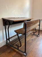 Oud houten schoolbankje, Kinderen en Baby's, Kinderkamer | Tafels en Stoelen, Ophalen of Verzenden, Gebruikt