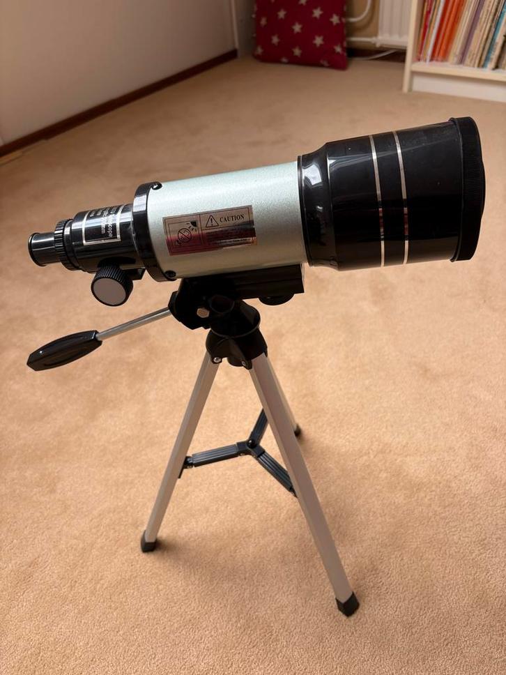 Educatieve Telescoop F300 70M Kinderen, Audio, Tv en Foto, Optische apparatuur | Telescopen, Zo goed als nieuw, Lenzentelescoop (refractor)