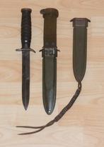 WWII U.S. Army M3 Trench Knife / Dolk (Met Inscriptie Naam), Amerika, Ophalen of Verzenden, Mes of Dolk, Landmacht