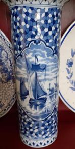 Brocante blauwe vaas, Antiek en Kunst, Curiosa en Brocante, Ophalen of Verzenden