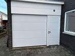 Elektrische garagedeur met loopdeur, Doe-het-zelf en Verbouw, Rolluiken, Ophalen, Gebruikt, 200 cm of meer, Wit