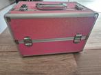 Nagel koffer / Beauty case, Sieraden, Tassen en Uiterlijk, Beautycases, Ophalen of Verzenden, Zo goed als nieuw, Roze