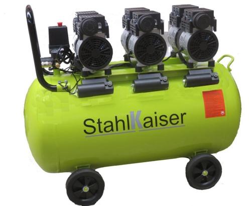 Stahlkaiser stille Olievrije Compressor 100 L 8 Bar .Nieuw!!, Doe-het-zelf en Verbouw, Compressors, Nieuw, 6 tot 10 bar, 100 liter of meer