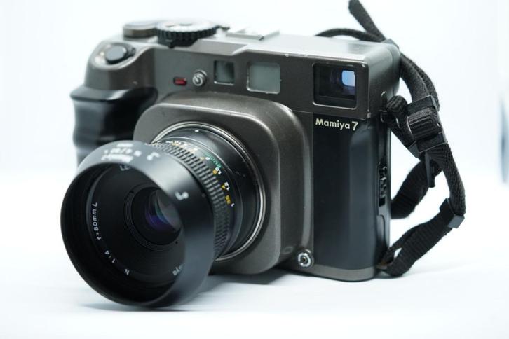 Mamiya 7 + 50mm + 80mm, Audio, Tv en Foto, Fotocamera's Analoog, Gebruikt, Spiegelreflex, Overige Merken, Ophalen