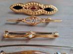 retro BROCHES  en hanger, Ophalen of Verzenden, Gebruikt, Overige materialen, Met edelsteen