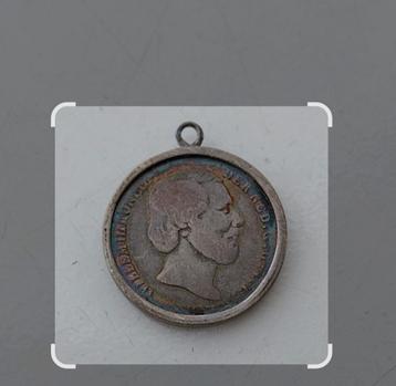 Halve gulden hanger 1857 beschikbaar voor biedingen