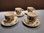 Villeroy en Boch Botanica espresso kop en schotel 4x, Huis en Inrichting, Keuken | Servies, Ophalen of Verzenden, Zo goed als nieuw