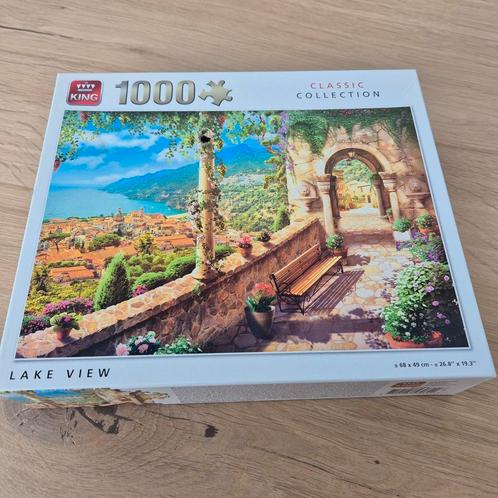 King Puzzel - Lake View - 1000 stukjes, Hobby en Vrije tijd, Denksport en Puzzels, Zo goed als nieuw, Legpuzzel, 500 t/m 1500 stukjes