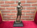 mooi bronzen beeld, stoere schermster, Ophalen of Verzenden