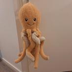 Grote ophangbare octopus knuffel oranje/beige 60 cm., Ophalen of Verzenden, Zo goed als nieuw, Overige typen