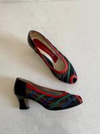 J96 Peter Kaiser maat 37,5 open leren schoenen pumps leer