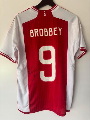 Brian brobbey gesigneerd thuis shirt ajax met video bewijs beschikbaar voor biedingen