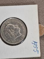 1 Gulden 1955 - Koningin Juliana, 1 gulden, Koningin Juliana, Zilver, Ophalen of Verzenden