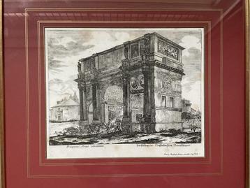 George Kilian, Triomfboog van Keizer Constantinus, ets 1782 beschikbaar voor biedingen