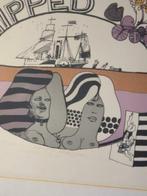 Zeefdruk jan v wensveen shipped kunst striptekenaar haarlem, Antiek en Kunst, Ophalen