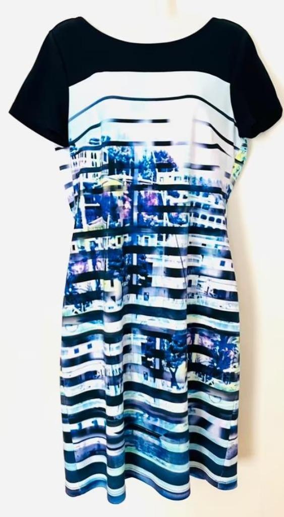 Betty Barclay gestreepte jurk maat 40, Kleding | Dames, Jurken, Zo goed als nieuw, Maat 38/40 (M), Overige kleuren, Knielengte